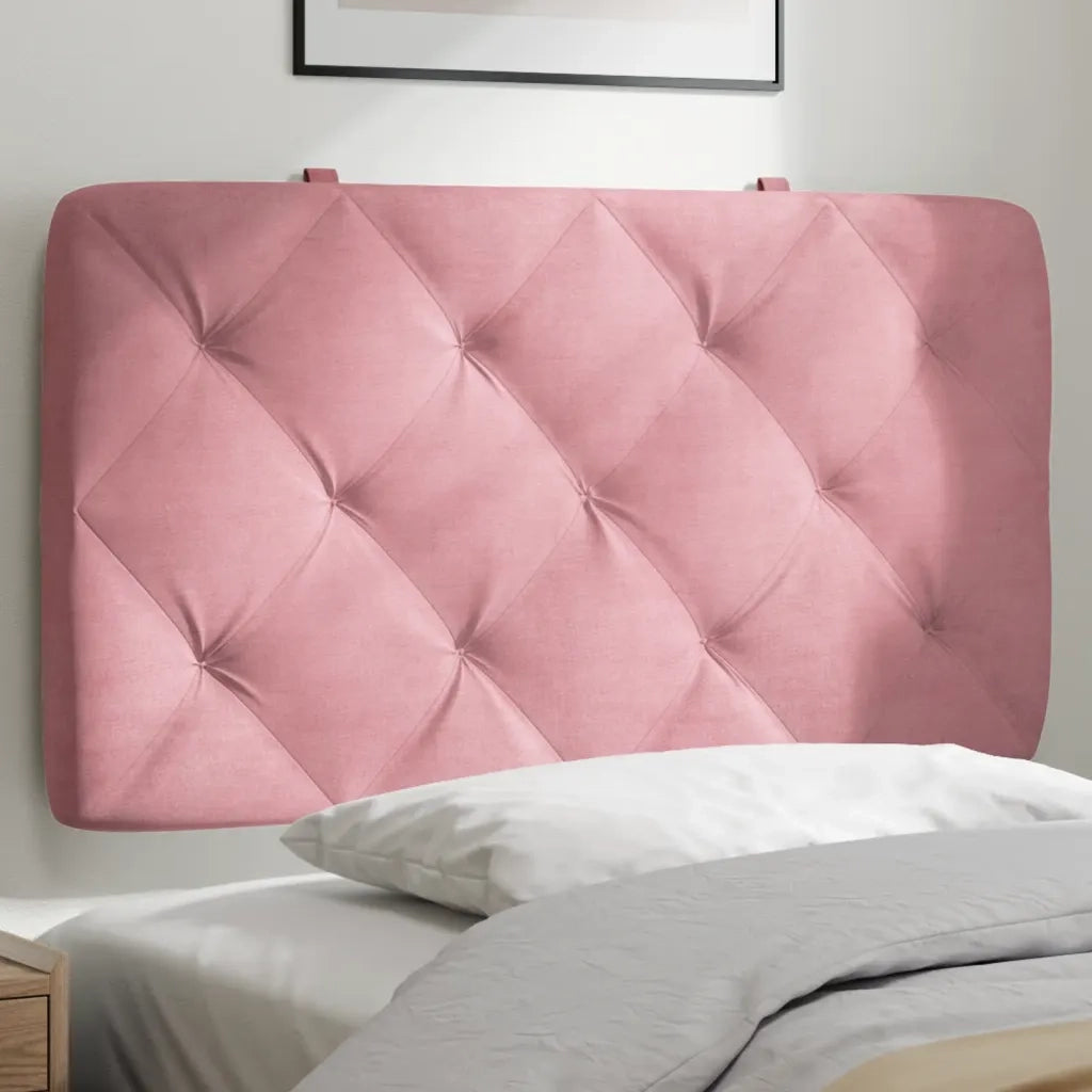 Cuscino Testiera Rosa 80 cm in Velluto CFW7303787
