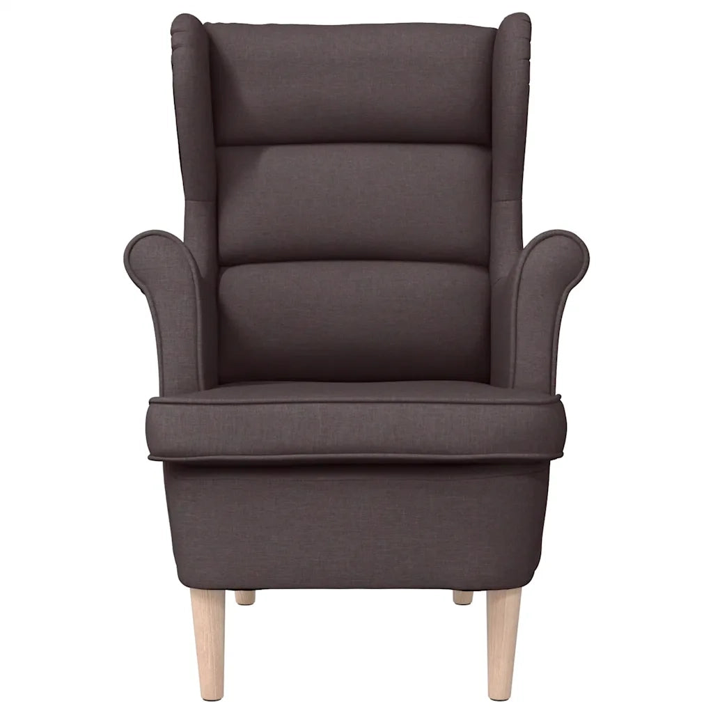Poltrona Marrone Scuro 74x84x100 cm in Tessuto 4016899