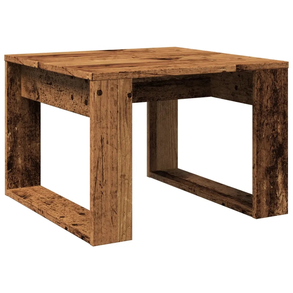 Tavolino da salotto | Tavolino da caff¨¨ | Tavolino da Soggiorno Legno Antico 50x50x35 cm in Truciolato