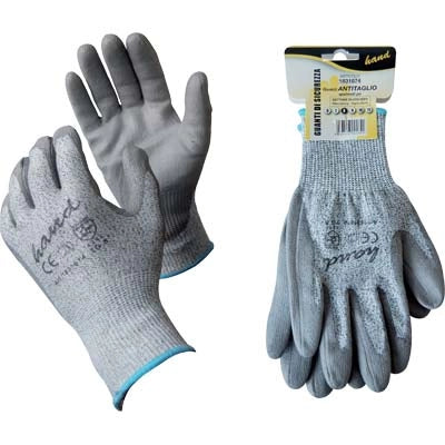 GUANTO POLIURETANO GRIGIO ANTITAGLIO WORKIT - MAGLIA PESANTE SINTETICO GRIGIO 11- 12 paia