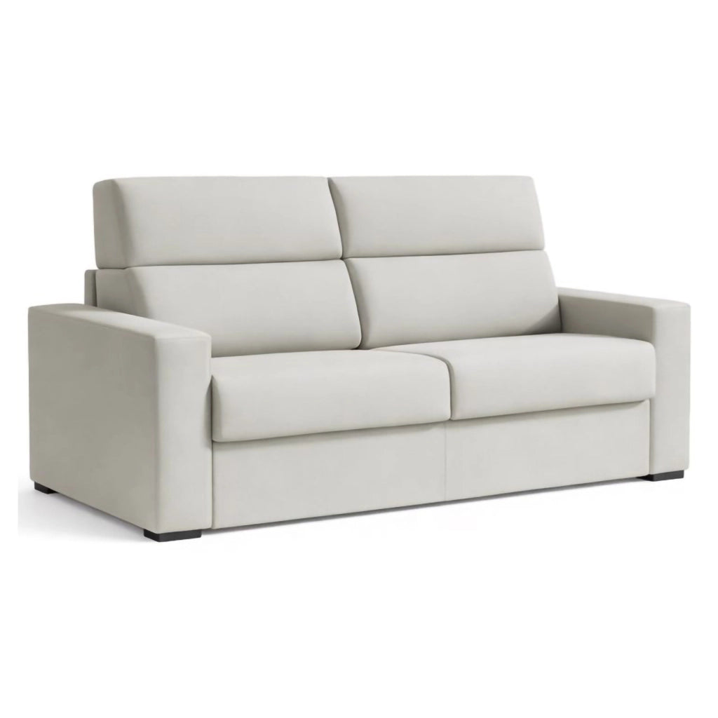 Ecate, Divano Letto 2 Posti Sfoderabile Made in Italy, 200x95 cm Grigio Chiaro
