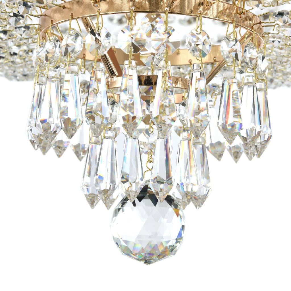 Maytoni Plafoniera contemporanea Palace 5 luci E27 oro antico metallo cristallo