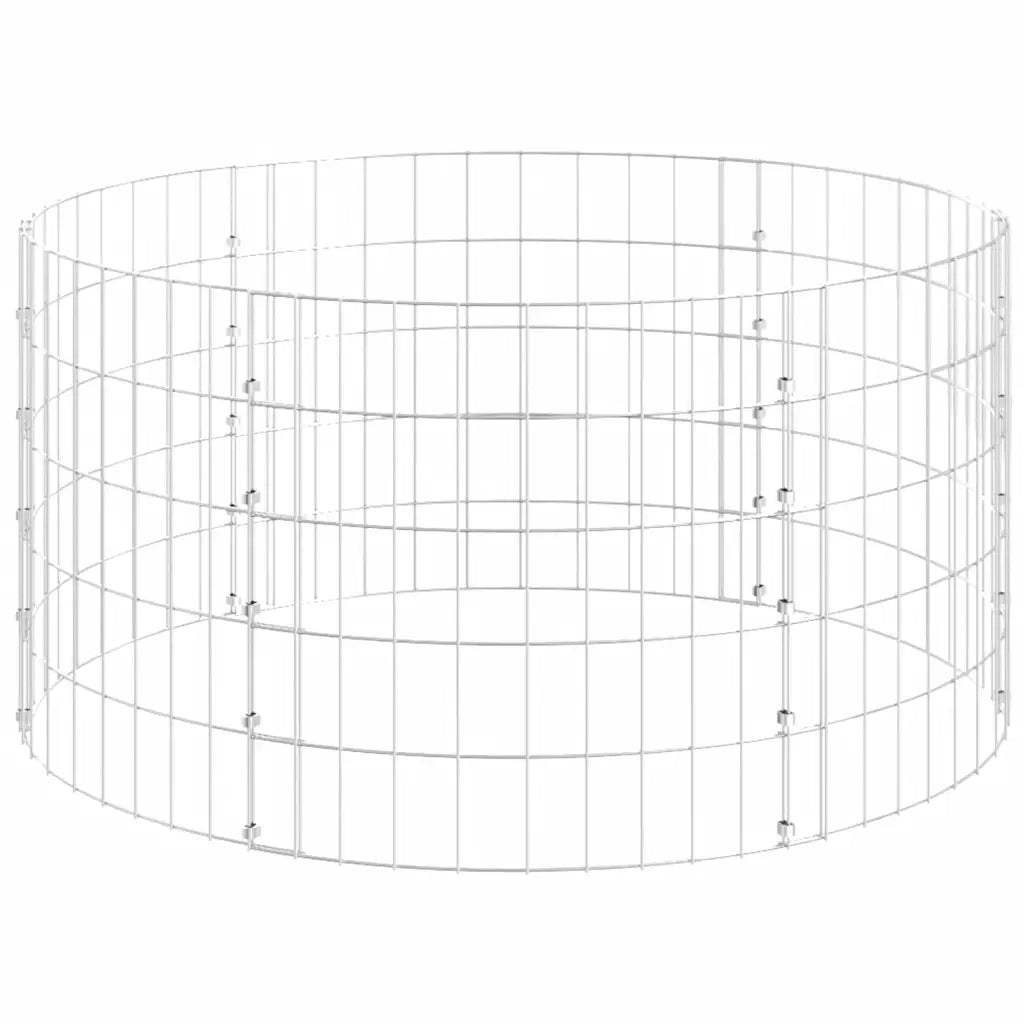 Compostiera da Giardino Ø100x50 cm in Acciaio Zincato 3115943
