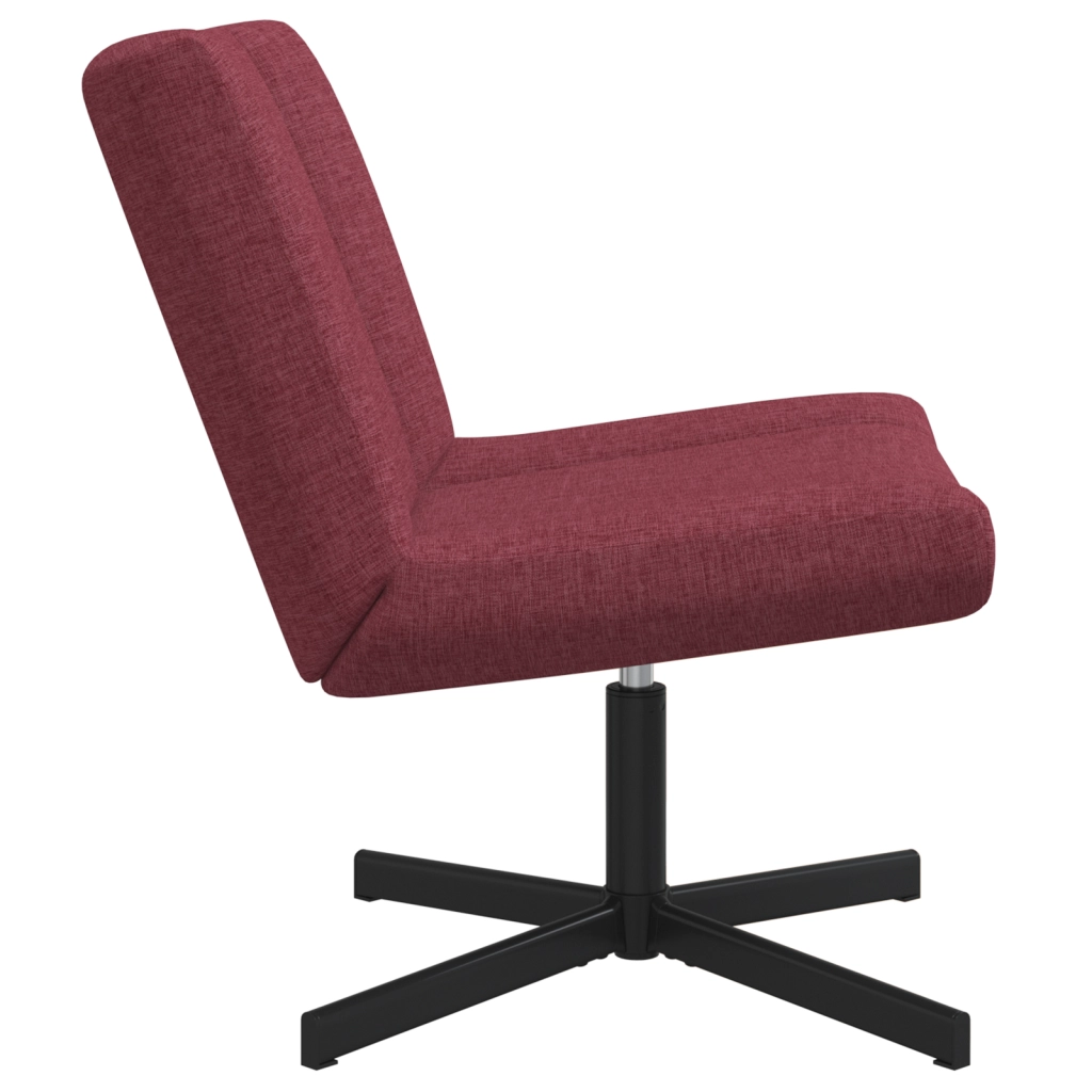Sedia Girevole Rosso Vino Tessuto Standard Ergonomica