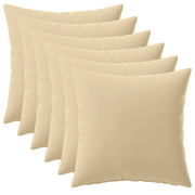 Federa 6 pcs HEERLEN Beige 45 x 45 cm Poliestere 910496