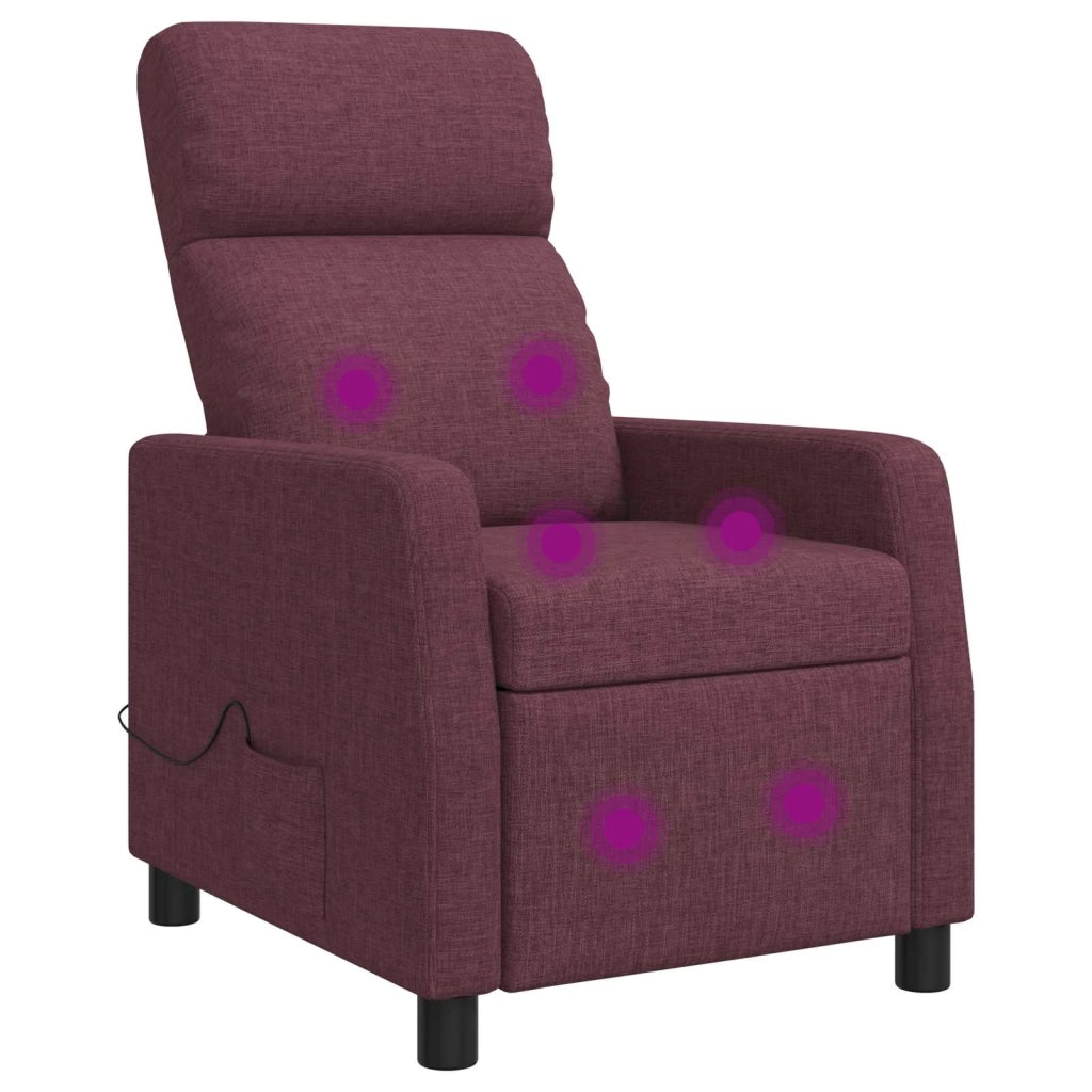 Divano Sedia-Poltrona Massaggiante Viola Tessuto 450281