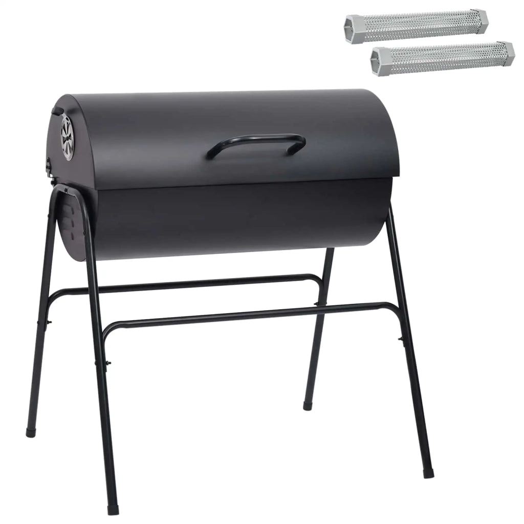 Griglia a Barile con 2 Griglie di Cottura 3 pcs 80 x 73 x 90 cm 3443030