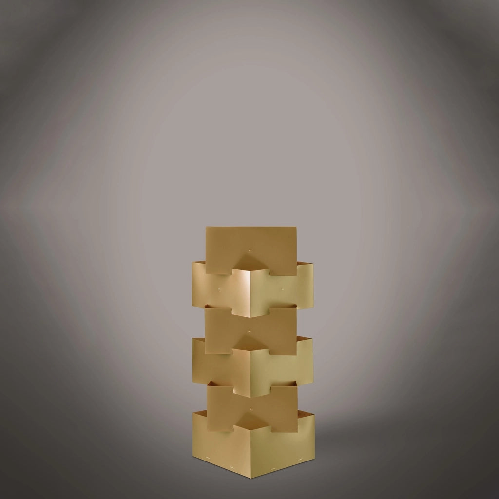 Lampada Da Scrivania-Ufficio Moderna Building Polilux ® New Gold 1 Luce E27