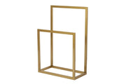 Portasciugamani in metallo "Gediz" - 25 x 60 x 90 cm - Oro