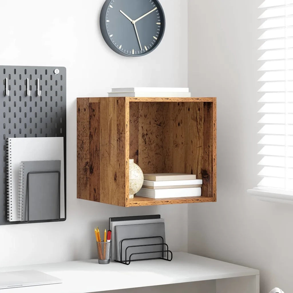 vidaXL Armadietto a muro Legno vecchio 37 x 37 x 37 cm