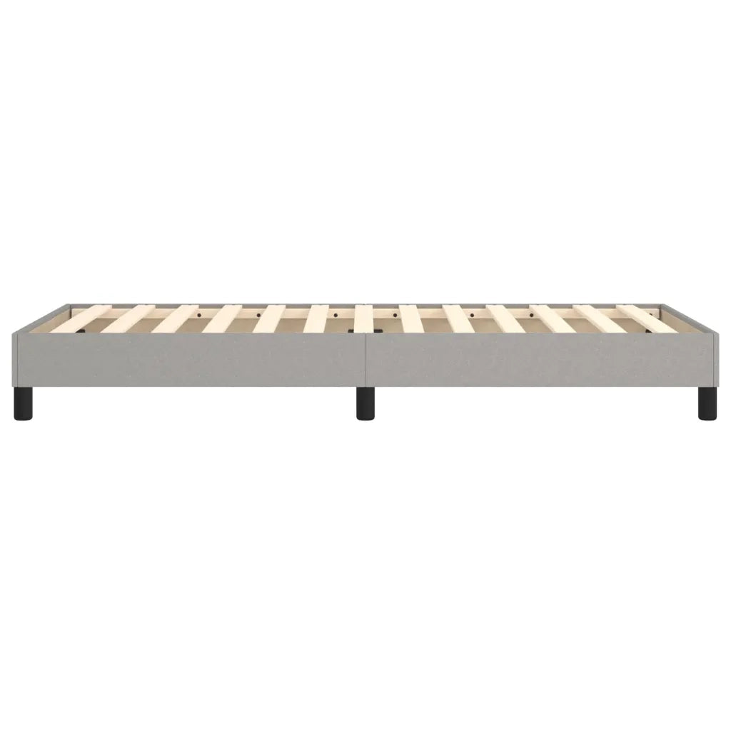 Struttura Letto a Rete a Molle-Giroletto Grigio Chiaro 90x190 cm Tessuto 871336