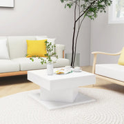 Tavolino da Salotto Bianco 57x57x30 cm in Legno Multistrato 808368