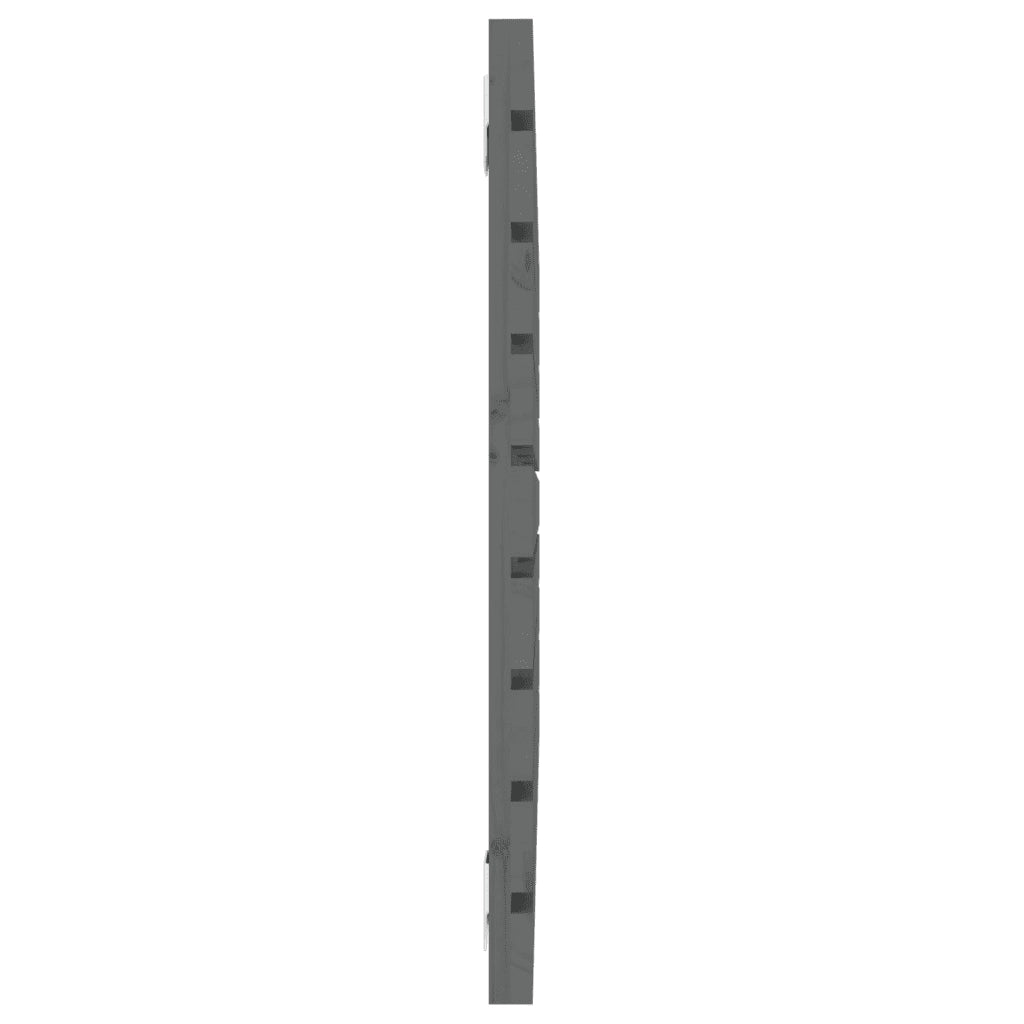 Testiera da Parete Grigia 96x3x63 cm in Legno Massello di Pino 824725