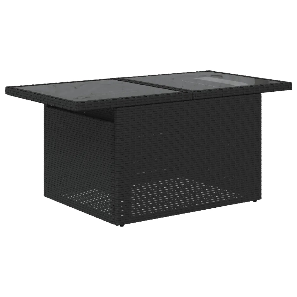 Set Divani da Giardino con Cuscini 8 pz Nero in Polyrattan 3266406