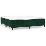 Letto matrimoniale | Letto per adulti | Struttura Letto a Rete a Molle Verde Scuro 160x200 cm in Velluto