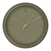 Orologio da Parete Rossano, Verde, Plastica, 4x30x30 cm
