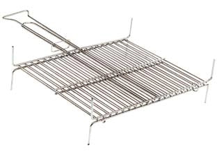GRIGLIA DOPPIA A BARRE VERTICALI CON RINFORZO ORIZZONTALE  cm.40x48