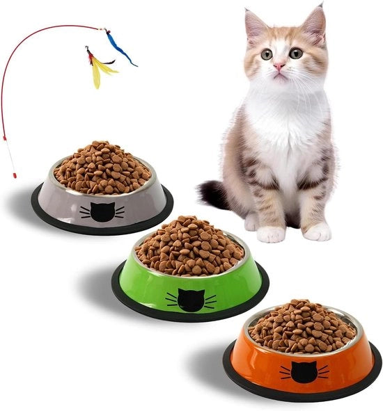 Scatolone per Gatti Antisfregio (Acciaio Inox, Arancione + Verde + Grigio)