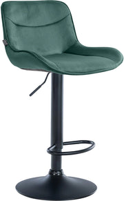 Barhocker Vonore Samt schwarz
