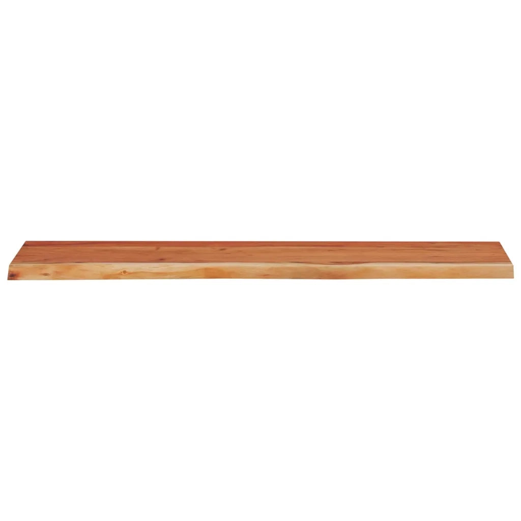Mensola Muro 110x30x3,8cm Rettangolare Legno Acacia Bordi Vivi 370289