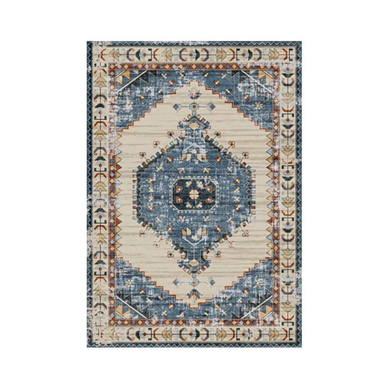 Set di 4 Tappeti In Poliestere Karim 60x110 Cm Multicolor
