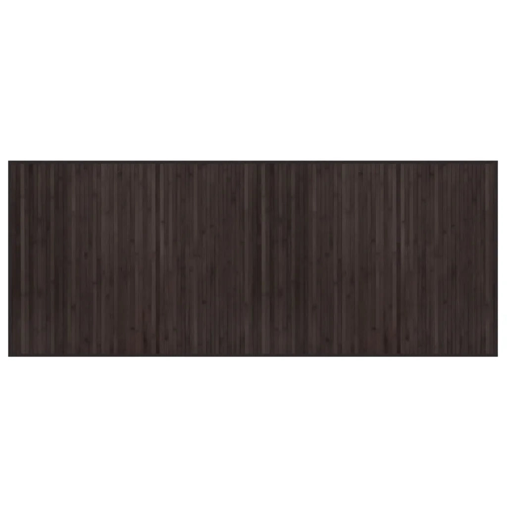 Tappeto Rettangolare Marrone Scuro 80x200 cm in BambÃ¹