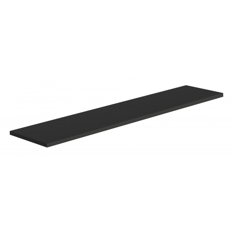 Mensola da Muro, Scaffale Legno, Mensola da Parete, Nero, 96x20x1,8 cm - Smart