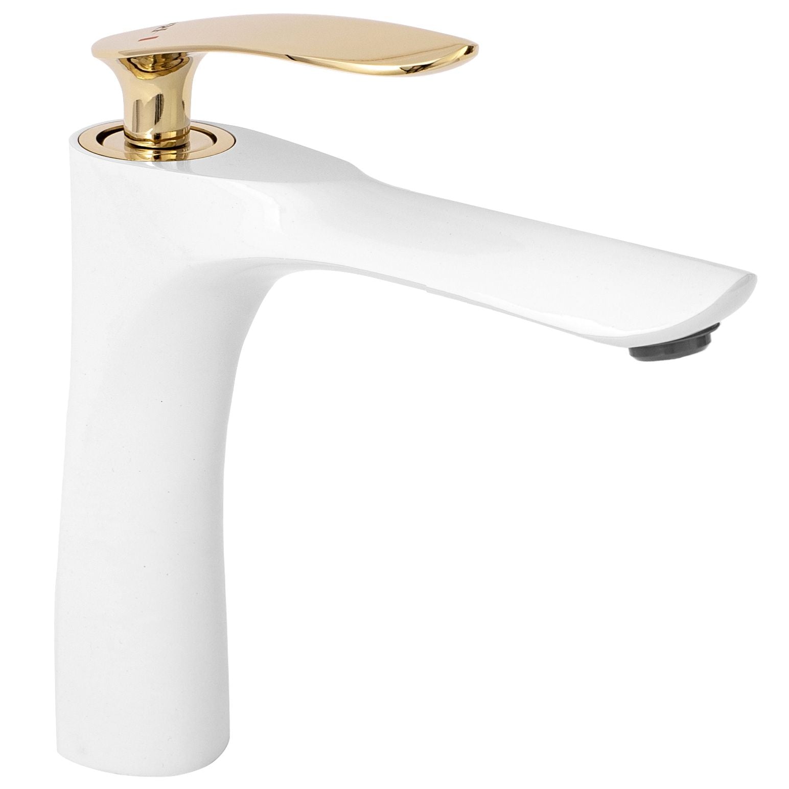 Rubinetto Da Lavabo Rea Orbit White Gold Low
