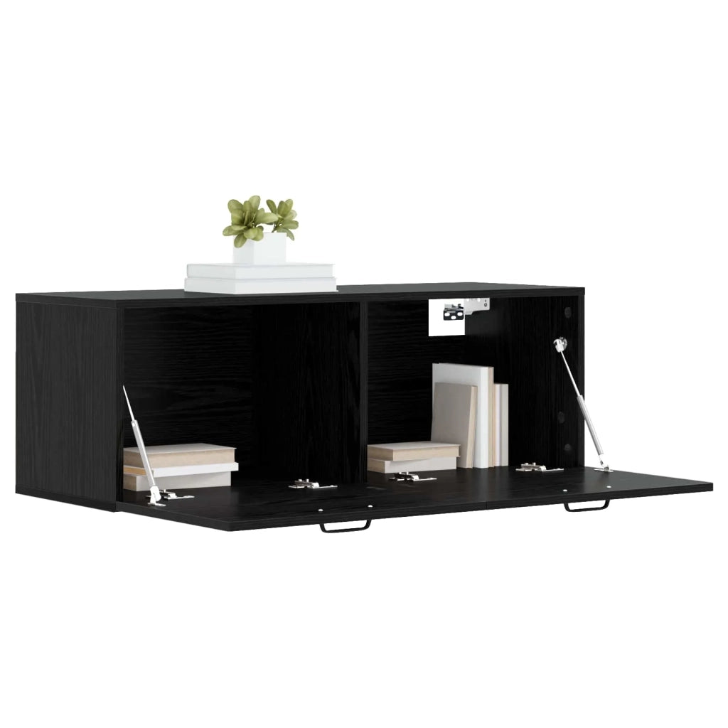 Armadietto a muro Rovere nero 100 x 36,5 x 35 cm 8009835