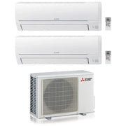 Mitsubishi KIT_ MXZ2HA40DW-18DUAL Climatizzatore Dual Split 09+09 BTU Classe A++-A+ R32 Bianco