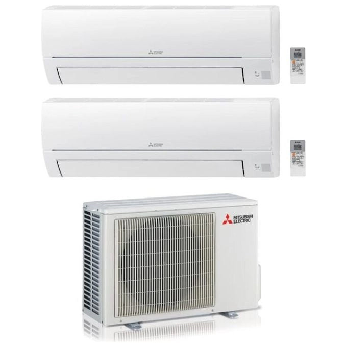 Mitsubishi KIT_ MXZ2HA40DW-18DUAL Climatizzatore Dual Split 09+09 BTU Classe A++-A+ R32 Bianco