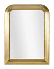 Mobili2g - specchiera in foglia oro rettangolare misure: l.  66 x h. 86 x p. 4