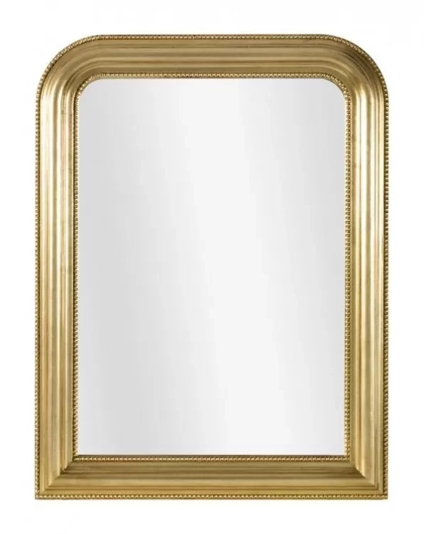 Mobili2g - specchiera in foglia oro rettangolare misure: l.  66 x h. 86 x p. 4