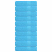 Asciugamani Bagno 10 pz Turchesi 100x150cm 360 g/mÂ² 100% Cotone