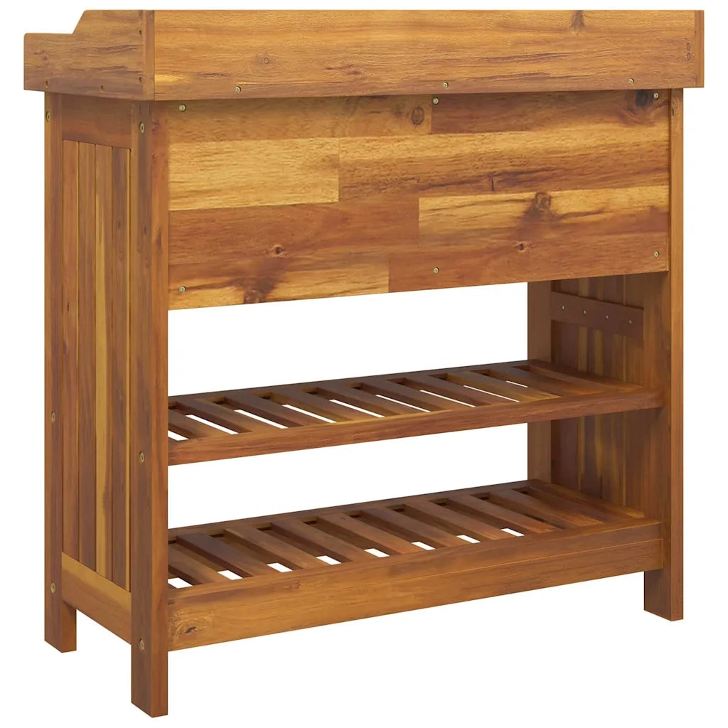 Mobiletto da Giardino con cassetto Naturale 78 x 36,5 x 78cm 42001366