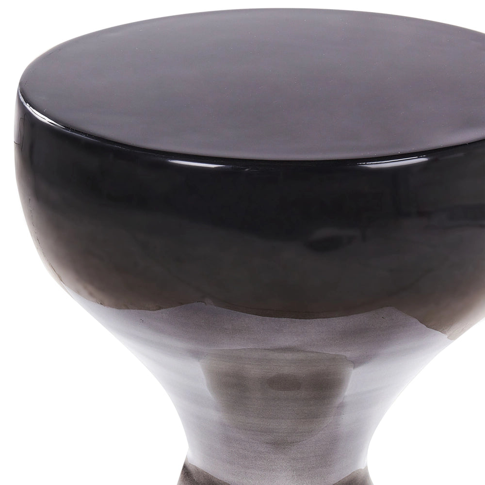 Tavolino moderno in metallo bianco e nero elegante salotto contemporaneo