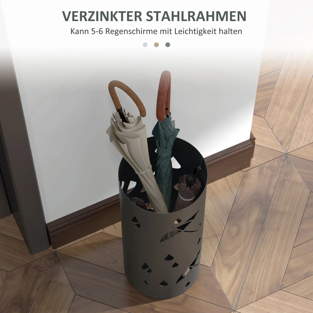 Portaombrelli ¨C zephmum ¨C Grigio Acciaio ?17x41 cm