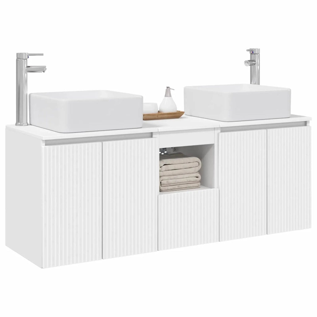 Set di Armadi da Bagno 3 pz Bianco 53 x 35 x 63 cm 3405657