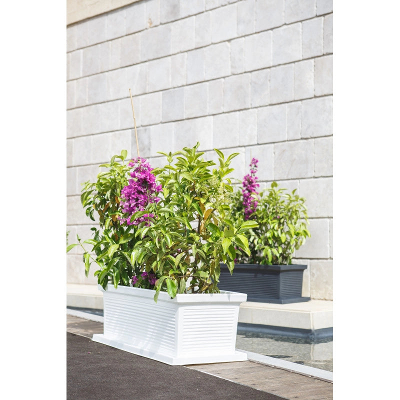 Vaso Fioriera decorativa classica tradizionale 100x47 H38 in polimero resistente impruneta per piante per giardini e terrazze - Made in Italy