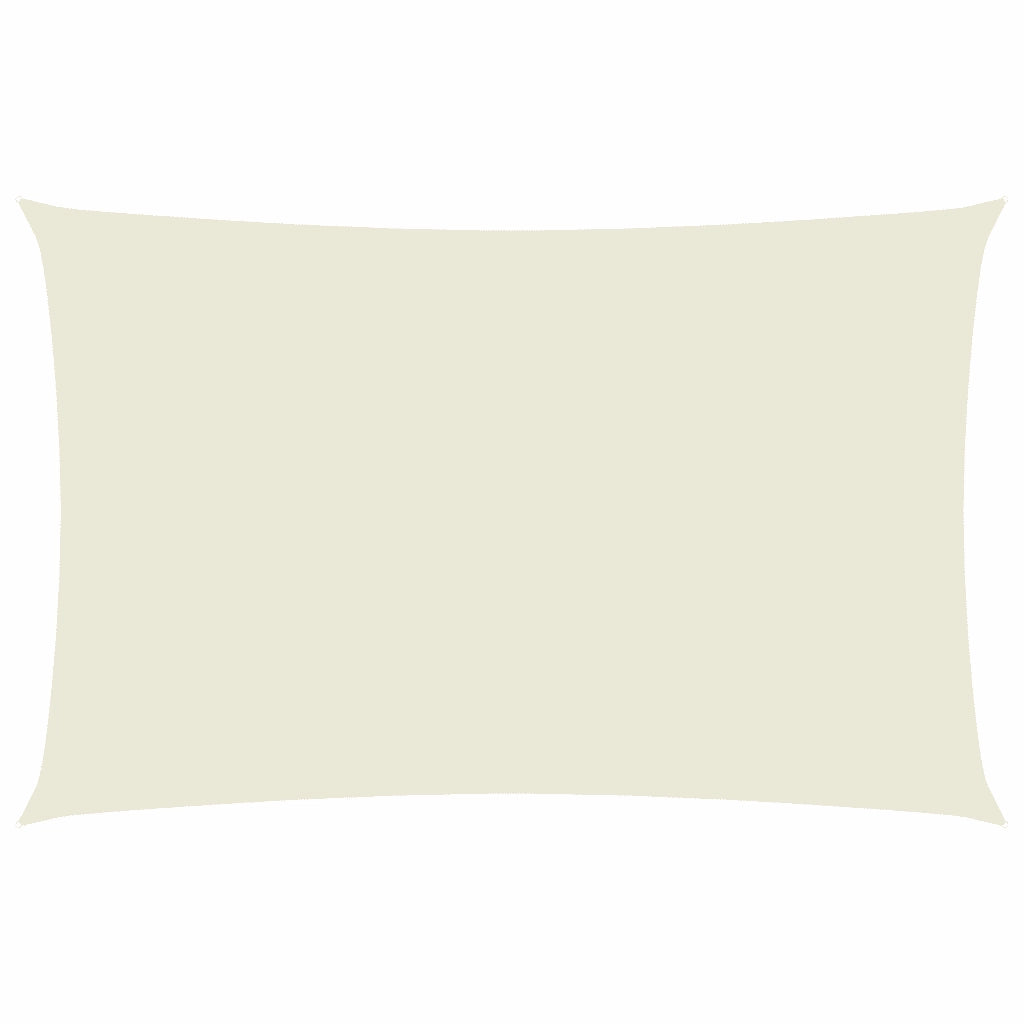 Parasole a vela | Telo Ombra | Vela da ombra Oxford Rettangolare 2x5 m Crema