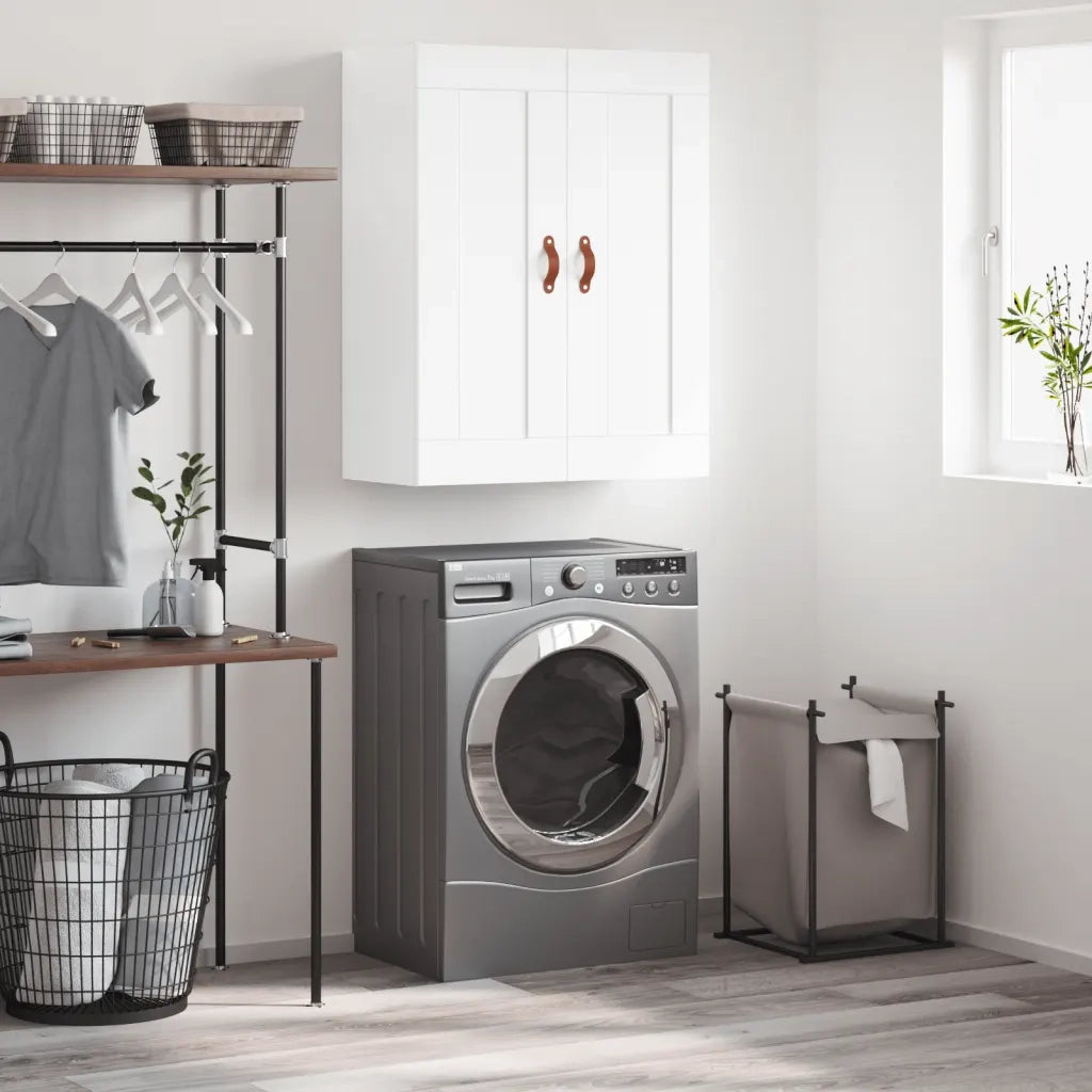 Mobile a Parete Bianco 69,5x34,90 cm in Legno Multistrato 830356