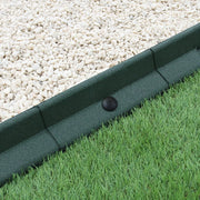 Monster Shop - Bordatura per Aiuole Bordo Prato da Giardino Palizzata Flessibile Fino a 70° in Gomma Resistente agli UV Pezzi da 1.2m - Verde - 4 Pezzi