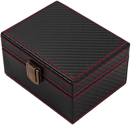 Cassaforte RFID - Blocco Segnale - Pelle PU - 11,5 x 9 x 6,3 cm - Resistente agli Impatti - Portatile - Protezione Perfetta - Chiavi