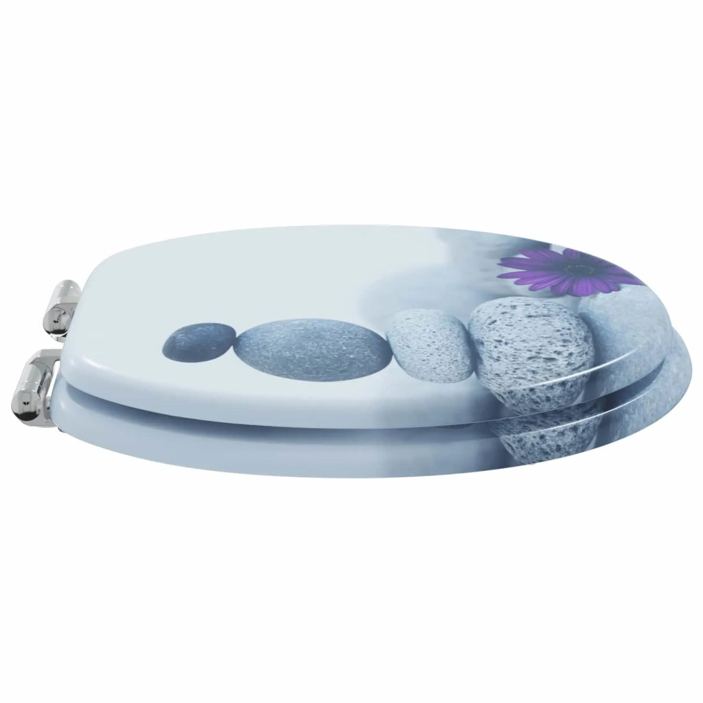 Sedile per toilette con chiusura morbida 2 pz Grigio CFW4077504