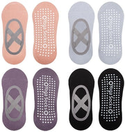 Sokkini Antislip per Donna e Uomo - 4 Paia - Calze con Grip Multifunzionali