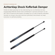 Dempatore posteriore in alluminio - Gasveer 74820-T7J-H01 - Pezzo di ricambio - Installazione semplice - Robusto e duraturo - 2 pezzi