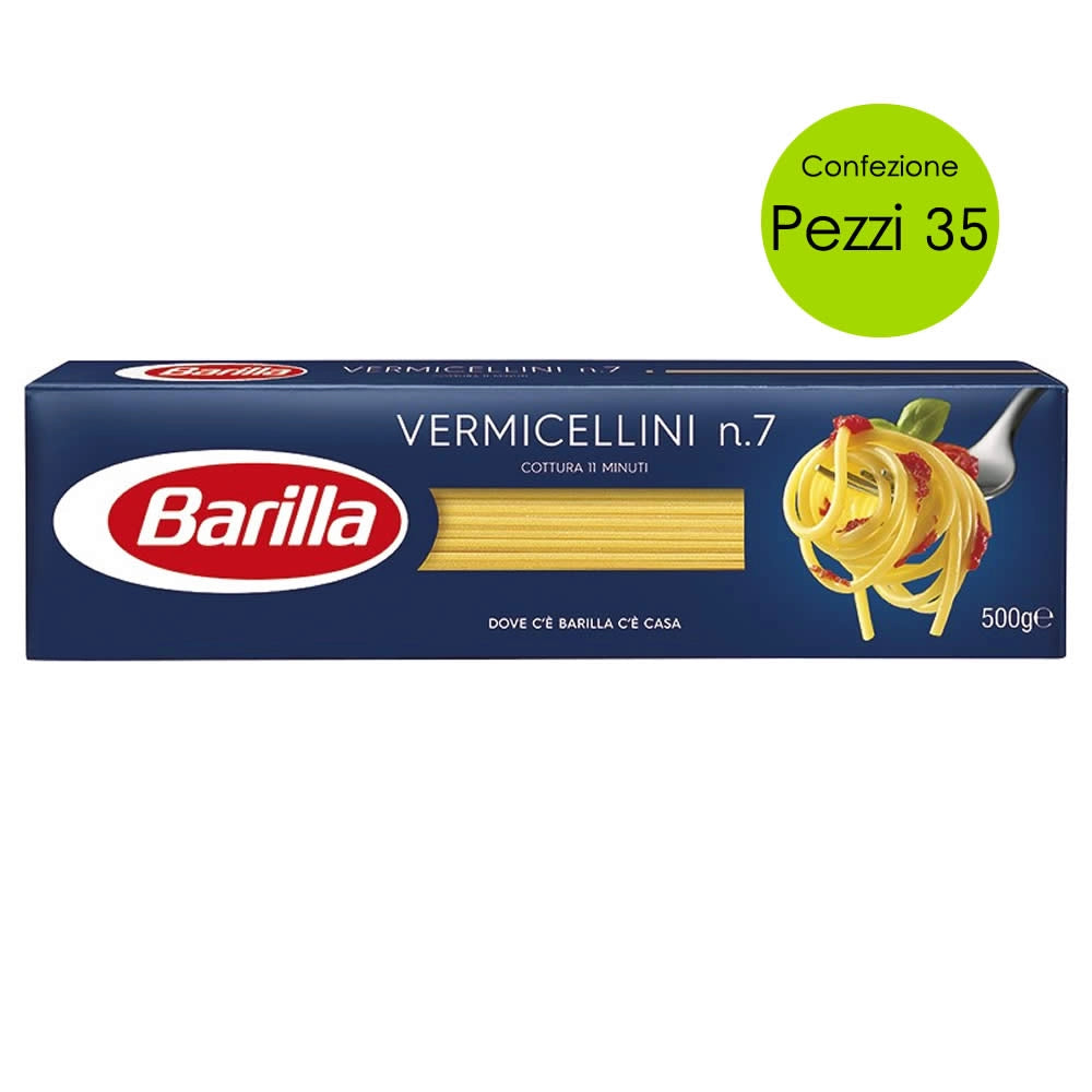Barilla vermicellini n 7 pasta italiana multipack 35 pezzi da 500 grammi cadauna