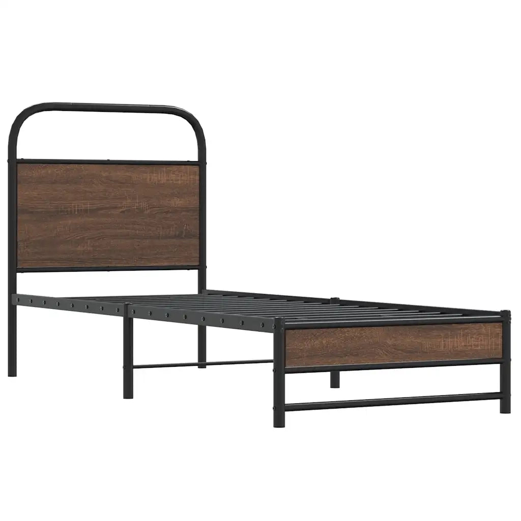 Giroletto senza Materasso Rovere Marrone 80x200cm in Truciolato 4100473