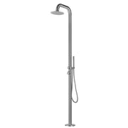 Doccia da esterno sunny a pavimento inox outdoor acqua calda e fredda