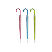 Ombrello automatico salvagoccia in nylon tinta unita con bicchiere raccogligoccia colori assortiti